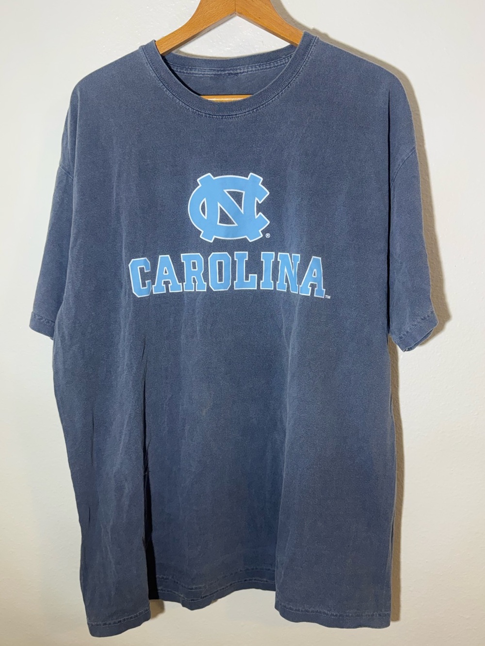 Vintage UNC Logo Navy Blue Short Sleeve Tee
